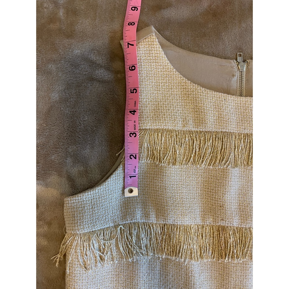 Anthropologie Sunday in Brooklyn Gold Fringe Top - Picture 7 of 8